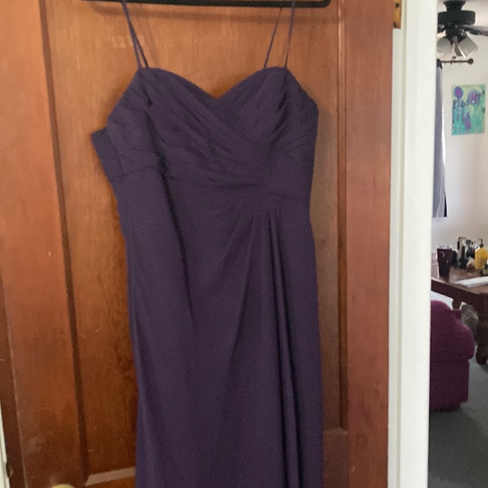Deep Purple Strapless Gown